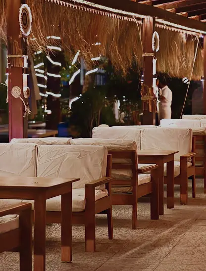Restaurant seating area